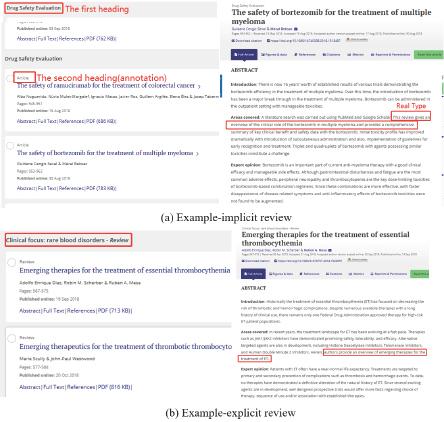 The annotation in the website of Taylor & Francis Expert Opinion series.
