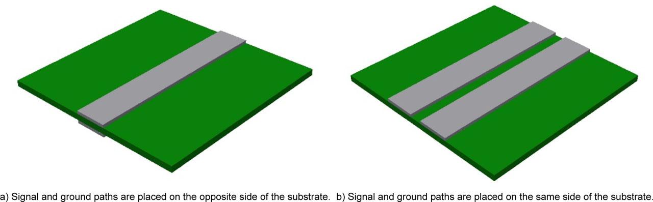 View of the simplest signal line created from fabric