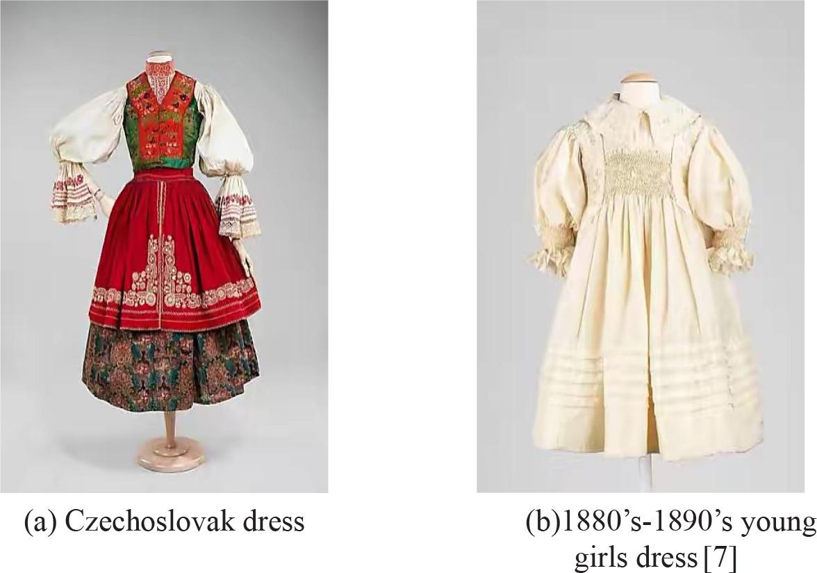 Early smocking clothing(photoed by web)
