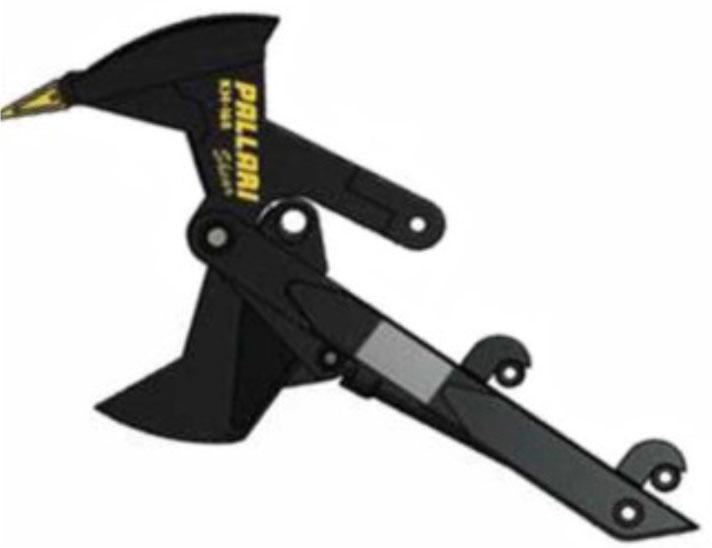 Kännu juurimisseade Pallari KH-160 (Athanassiadis et al., 2011).Figure 1. Stump lifting device Pallari KH-160 (Athanassiadis et al., 2011).