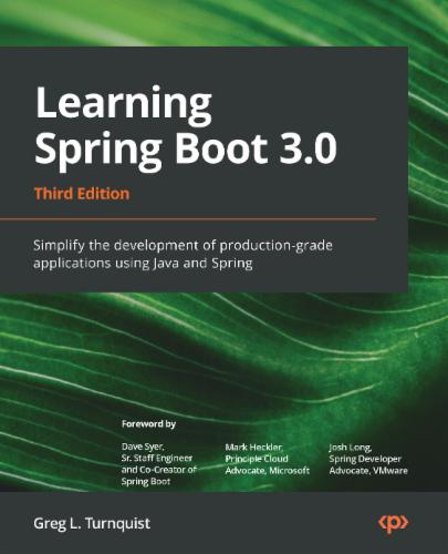 Learning Spring Boot 3.0's Cover Image