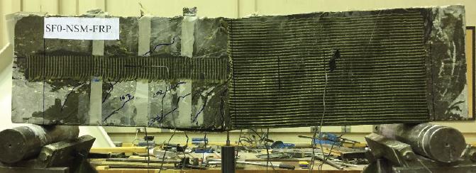 Failure pattern of specimen DB-FRP