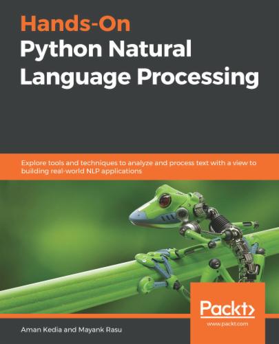 Hands-On Python Natural Language Processing's Cover Image