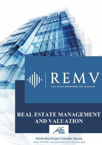 Real Estate Management and Valuation's Cover Image