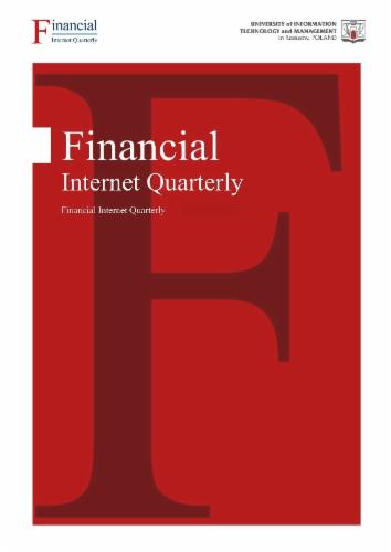 Financial Internet Quarterly's Cover Image