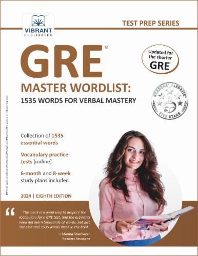 GRE Master Wordlist: 1535 Words for Verbal Mastery