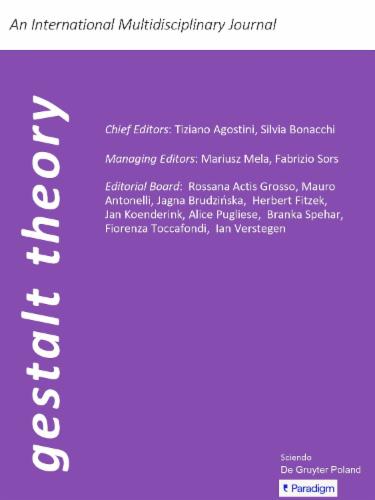 Gestalt Theory's Cover Image
