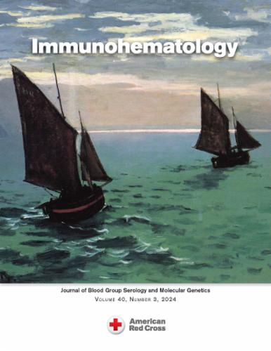 Immunohematology's Cover Image