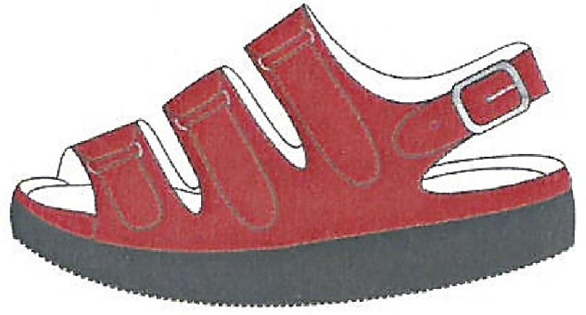 Orthopedic footwear manufactured in series - intended for people with diabetic foot syndrome (source: own research)