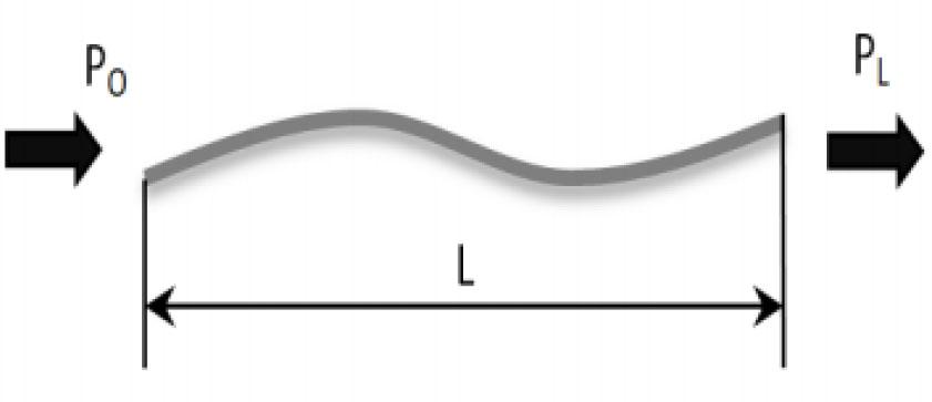 Visualisation of the input and output power of a POF