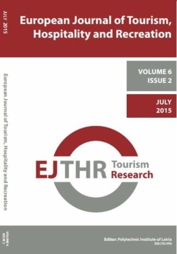European Journal of Tourism, Hospitality and Recreation's Cover Image