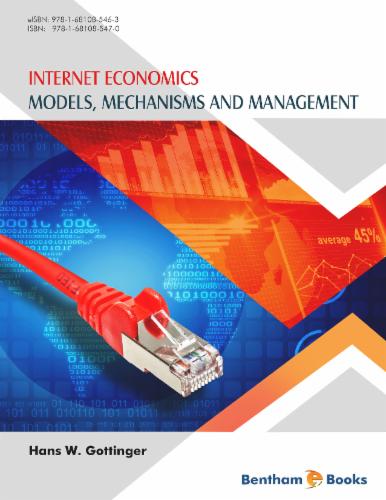 Internet Economics: Models Mechanisms and Management