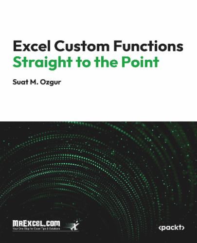 Excel Custom Functions Straight to the Point