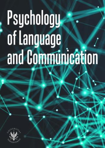 Psychology of Language and Communication's Cover Image