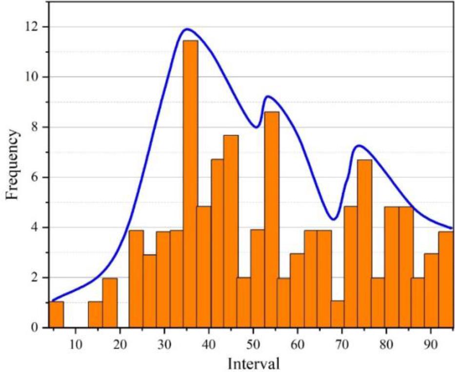 The performance distribution of the soft Java programming