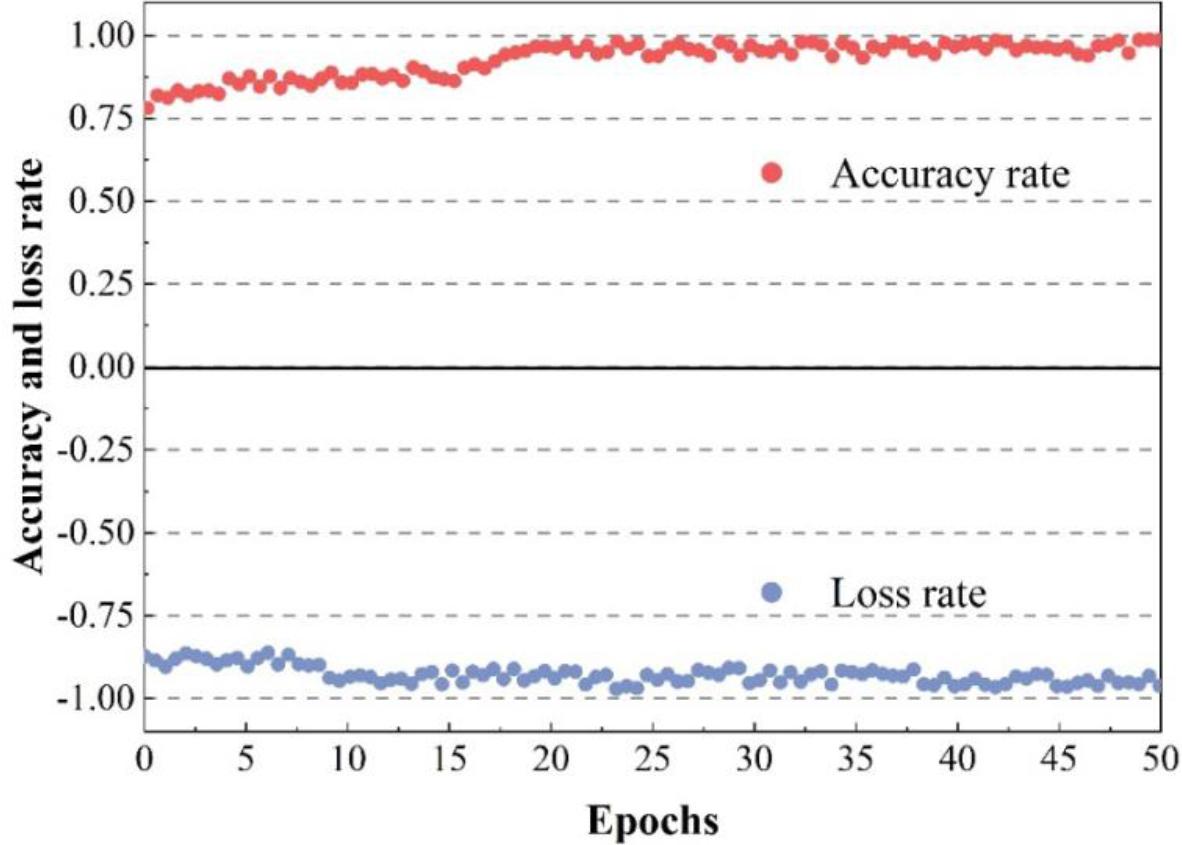 Model training results