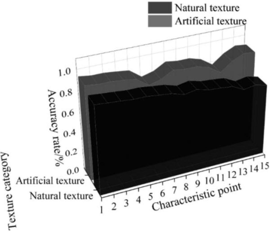 Texture characteristic extraction precision curve