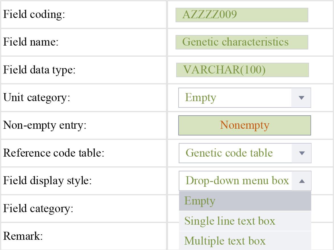 The background Settings the dynamic form interface