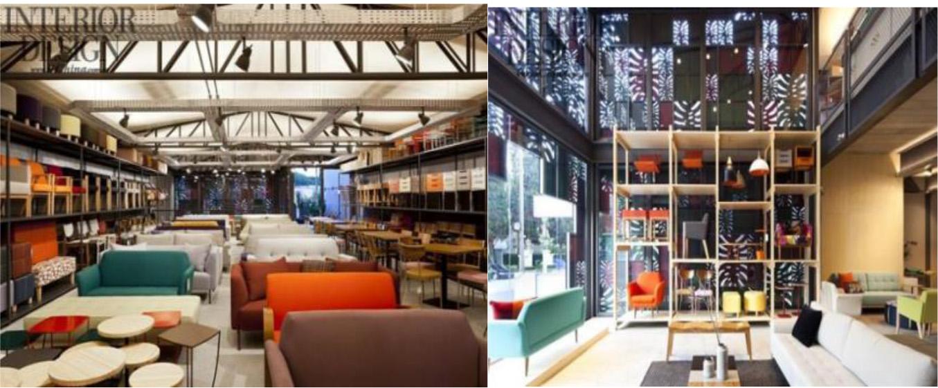 Interior view of the second floor of the IKEA furniture store in São Paulo, Brazil