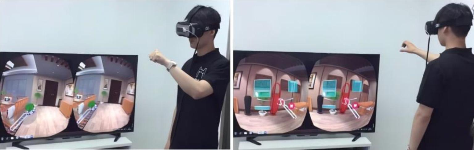 VR furniture experience display effect