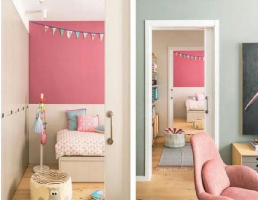 Decorative effect of girls' room furniture