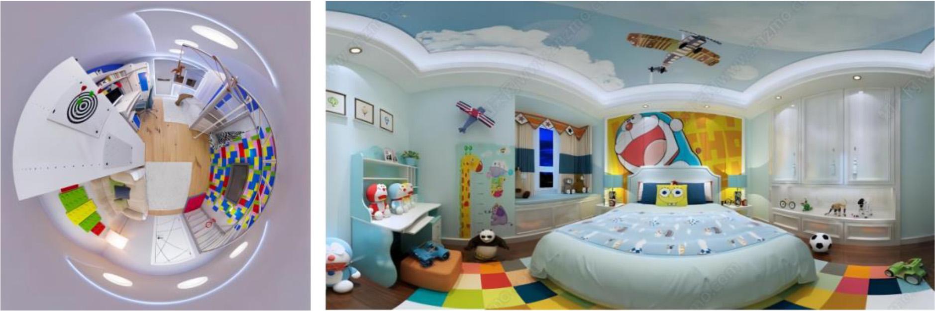 VR three-dimensional furniture sales display scene