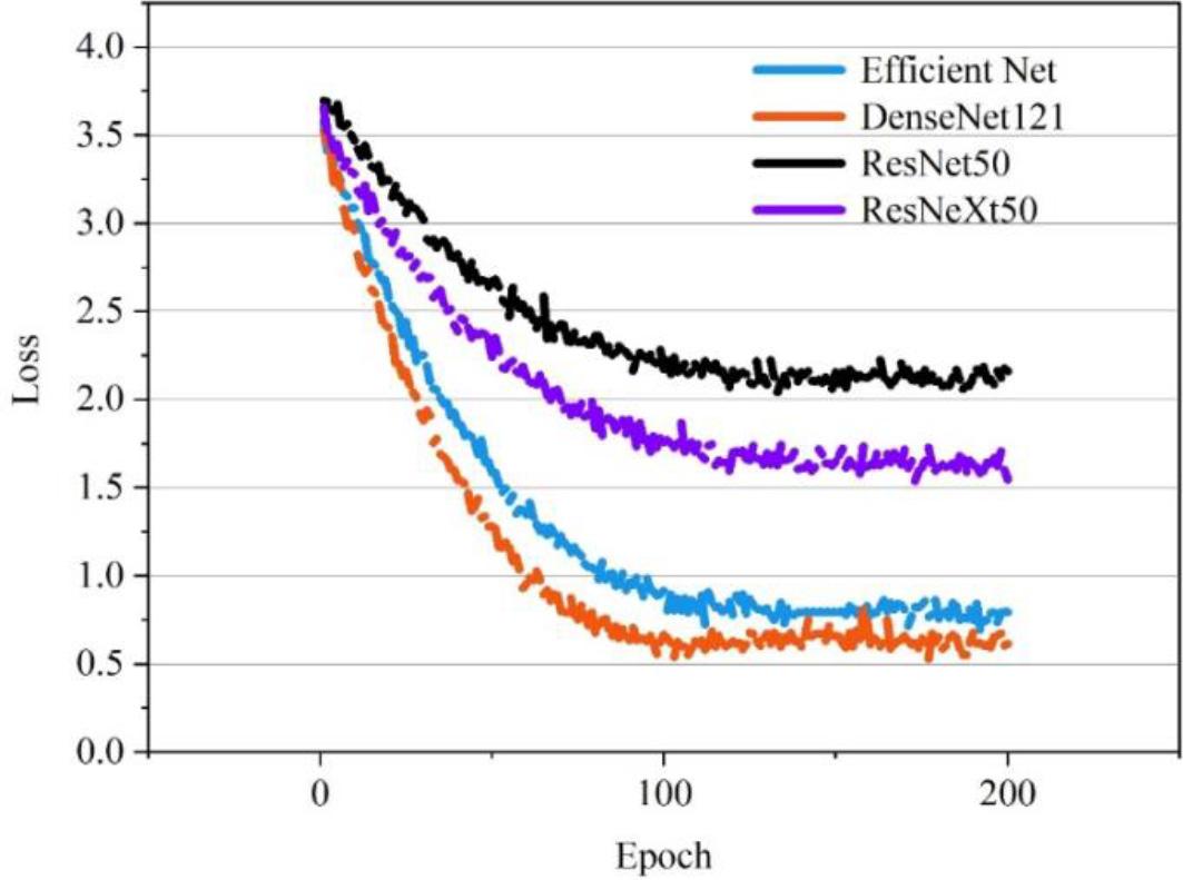 Model loss curve