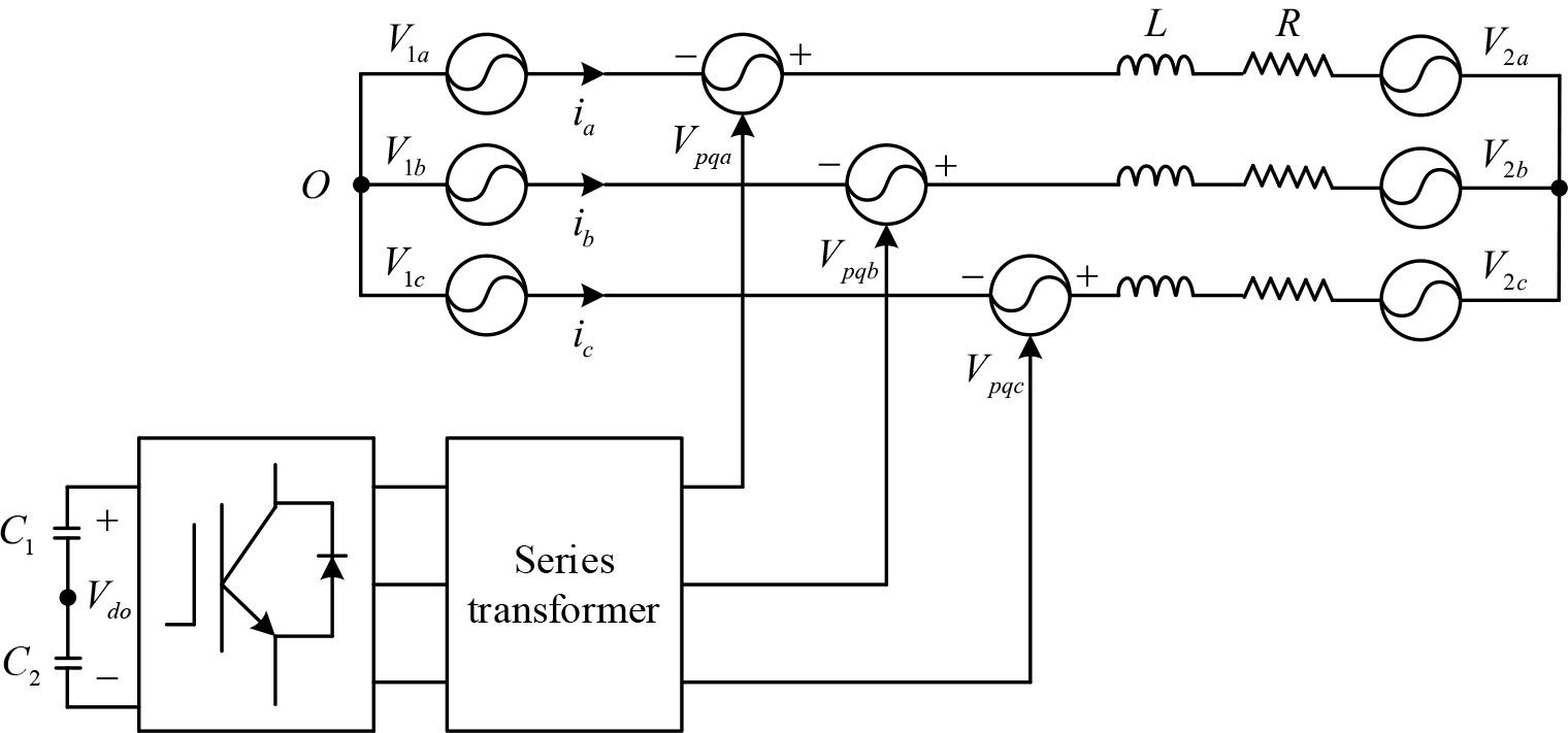 Schematic diagram of the series converter