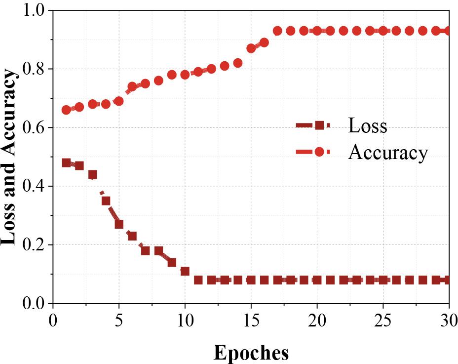 Model training results