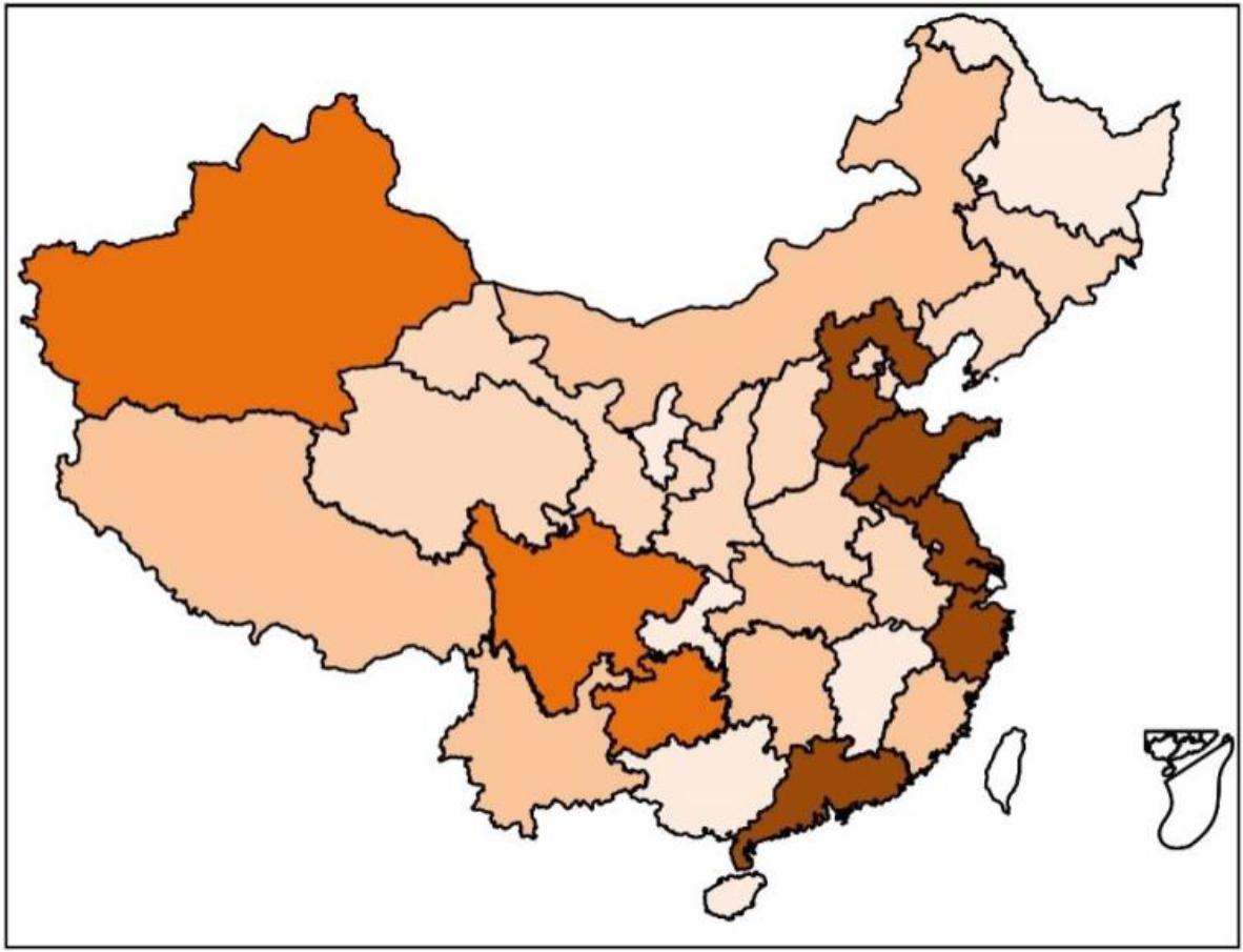 Spatial distribution characteristics
