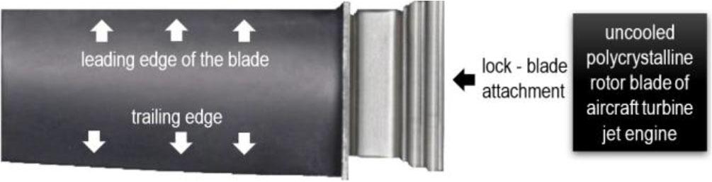 Example of blade convex (suction face) surfaces