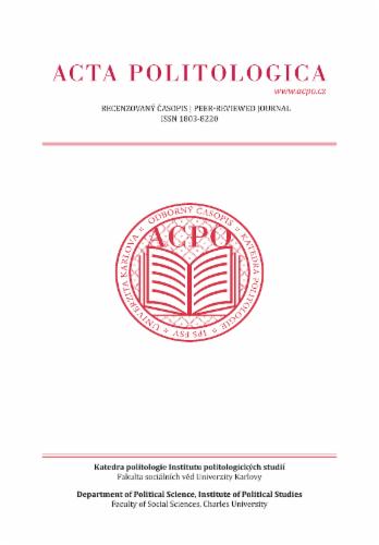 Acta Politologica's Cover Image