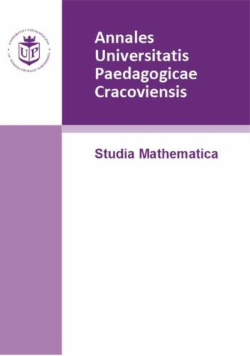 Annales Universitatis Paedagogicae Cracoviensis. Studia Mathematica's Cover Image