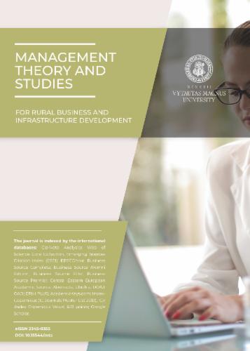 Management Theory and Studies for Rural Business and Infrastructure Development's Cover Image