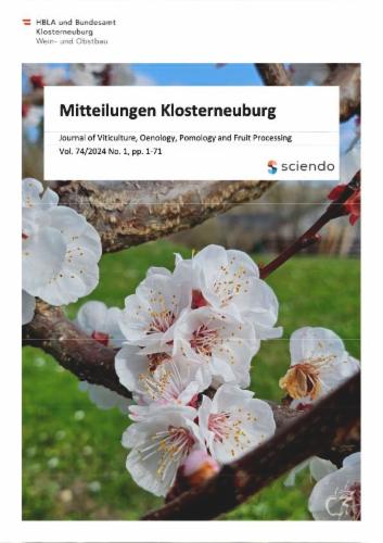 Mitteilungen Klosterneuburg: Journal of Viticulture, Oenology, Pomology and Fruit Processing's Cover Image