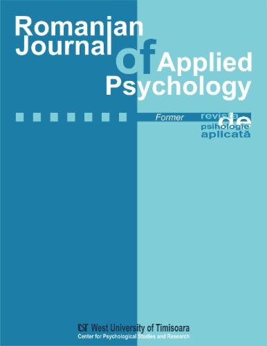 Romanian Journal of Applied Psychology's Cover Image