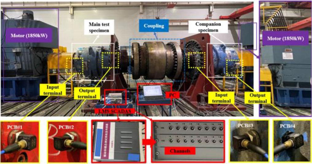 NGC overloaded gearbox fatigue life test bench.