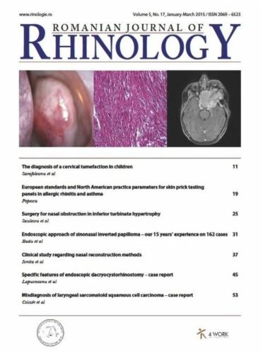 Editorial: The psychological impact of sinonasal pathology's Cover Image