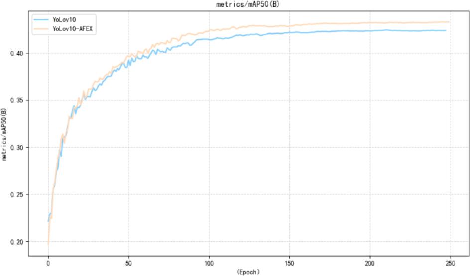 Comparison chart of mAP during training