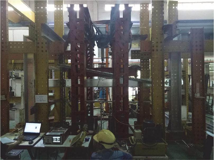 Full-scale test using the sub-assemblage frame test method
Source: own work.