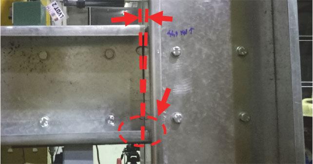 Deformation in the SAR-200 specimen
Source: own work.