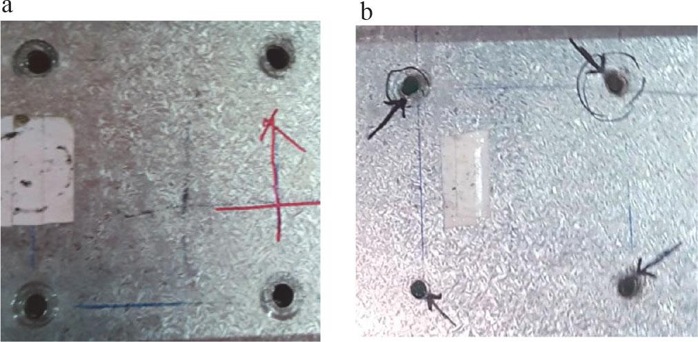 Typical failure modes of SAR specimens on (a) column and (b) beam
Source: own work.