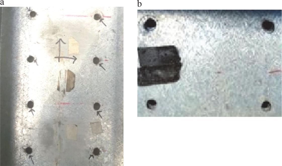 Typical failure modes of HG specimens on the joint
Source: own work.