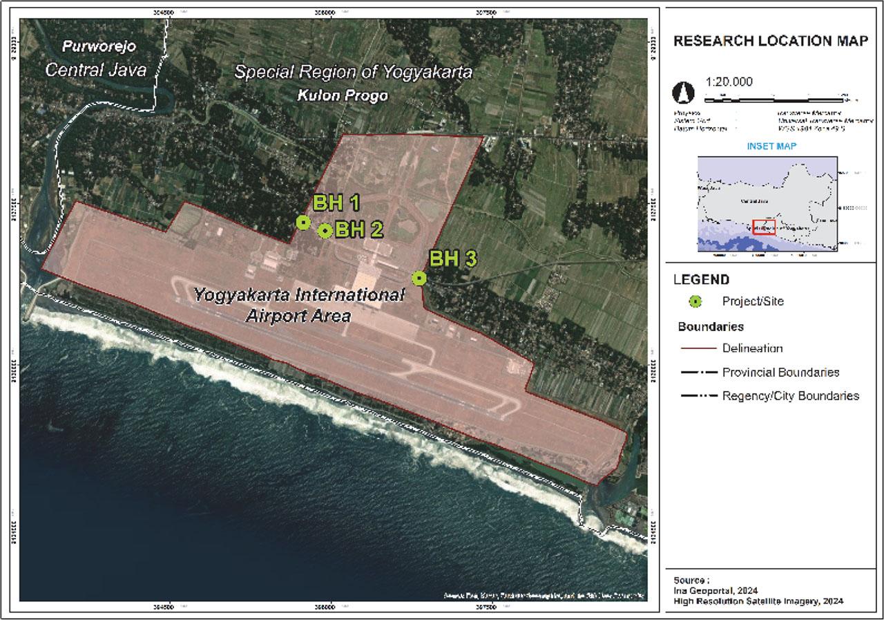 Borehole point in the project location
Source: own work.