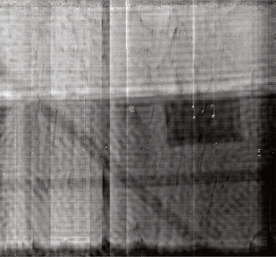 UT results for tested area near the points J and K. Image represents the C-scan. ID:UT1.