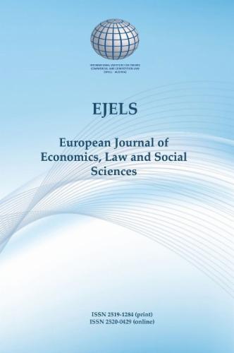 European Journal of Economics, Law and Social Sciences Cover