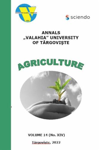 Annals of "Valahia" University of Târgovişte. Agriculture Cover