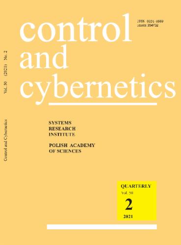 Control and Cybernetics Cover
