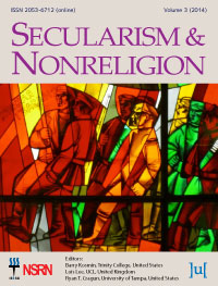 Secularism and Nonreligion Cover