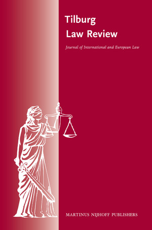 Tilburg Law Review Cover